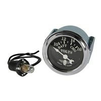 Stewart Warner 82482 Wings Voltmeter Gauge, Black