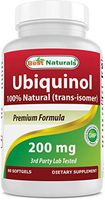BEST NATURALS Ubiquinol 200 mg 60 SFG, 0.02 Pound