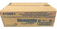 Heavenly Choice 410051 Jumbo Roll Tissue Double Layer, (box of 12 rolls)