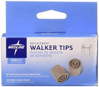 Complete Medical Walker Tip Replacements Gray 1 (i.d.) Set/2, 1 Pound