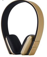 Sport Bluetooth Headphones Over Ear, YiMiky Wireless Noise Cancelling Headset with Mic,Retractable Lightweight Wireless Bluetooth Headphones for TV Watch/Cell Phone/PC/Android/iPhone(Gold)