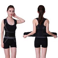 LKXHarleya Adjustable Comfort Back Support Belt Posture Corrector Brace