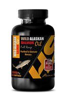 Support Brain Function - Wild Alaskan Salmon Oil - Full Range 2000Mg - Wild Alaskan Fish Oil for Eyes - 1 Bottle 90 Softgels
