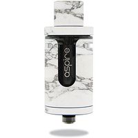 MightySkins Skin Compatible with Aspire Cleito EXO Tank – White Marble | Protective, Durable, and Unique Vinyl Decal wrap Cover | Easy to Apply, Remove, and Change Styles | Made in The USA