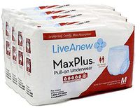 LiveAnew Pull-on Disposable Underwear for Adult Women (Medium 4 Bag)