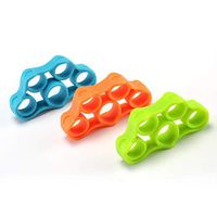 Detectorcatty Silicone Finger Stretcher Hand Gripper Forearm Wrist Training Resistance Band Muscle Power Training Ring Exerciser Trainer