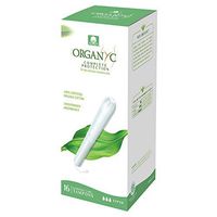 ORGANYC Hypoallergenic 100% Organic Cotton Internal Tampons with Applicator, Super, 14-Count Box