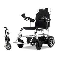 Chunse Electric Wheelchair, Fully Automatic Power Wheelchair 4 Wheeled Scooter Suitable for The Elderly with Disabilities
