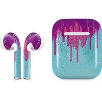 Skinit Decal Audio Skin for Apple AirPods with Lightning Charging Case - Officially Licensed Skinit Originally Designed Paint Splatter Purple Design