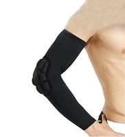 Joyeer Basketball Arm Support Longer Breathable Anti-Collision Sports Protective Elbow, Black, M