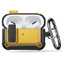 Lopnord Case for Airpods Pro Case Cover with Lock Lid, Protective Cover Compatible with Airpod Pro Case for Men Women, Shockproof Shell for Air Pods Pro Charging Case (AirPod Pro Not Included)