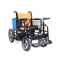Folding Electric Wheelchair,Upgrade The 48V 12A Lithium Battery,360° Joystick, Weight Capacity 100KG
