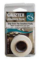 Gauztex® Finger Tape – Jeweler's – Self-Adhesive Breathable Gauze – Flexible, Sweatproof Non-Slip Grip (1 Roll), ¾" x 7 ½ yds, White
