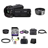 Panasonic HC-W850K Digital HD Camcorder (Black) 2X Telephoto Lens