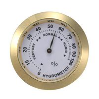 OKIl Analog Hygrometer Cigar Humidity Calibration Gauge With Glass Lens for Humidors
