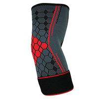 YOEDAF Elbow Support Brace Arm Compression Sleeve Breathable Sports Fitness Training Protectors for Golfers Tennis Basketball Arthritis Tendonitis Joint Pain - Men & Women(M,Red)