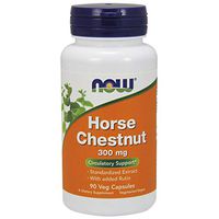 NOW Supplements, Horse Chestnut 300 mg with Added Rutin, Circulatory Support*, 90 Veg Capsules