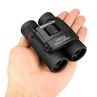 SGODDE Mini Compact Binoculars, 10x22 Small Folding Binoculars with Wide Angle, High Powered Field,Waterproof Telescope for Adults & Kids Outdoor Birding Camping Traveling Sightseeing Concert