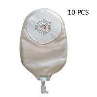 QWERT Co. Wang Ostomy Supplies for Ileostomy Stoma Care 10PCS Drainable Pouch One-Piece System with Clamp Closure Ostomy Bags