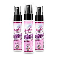 Flushie Pre-Toilet Sprays 1-Ounce Bottle, Lavender Rain Scent, Bathroom Deodorizer, Poop Spray, Perfect for Travel 1oz (3 Pack)