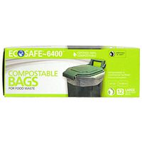 Biodegradable Trash Bags 13 Gal. Tall Kitchen Made in USA (Box of 12)