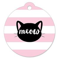 Big Dot of Happiness Purr-fect Kitty Cat - Kitten Meow Baby Shower or Birthday Party Favor Gift Tags (Set of 20)