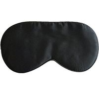 Fullfun Soft Padded Silk Sleep Eye Mask Shade Cover Travel Blindfold Black