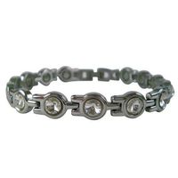 Magnetic Therapy Bracelet Round Crystal Design