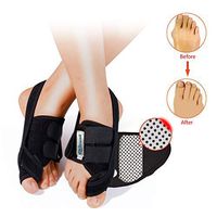 Bunion Splints– Hallux Valgus Bunion Corrector Protector with Adjustable Hook and Loop Toe Straighteners – Ideal for Night Time Bunion Correction and Hammer Toe Pain Relief (L)