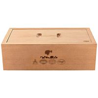 YX Xuan Yuan Cigar Box，Mellow Cedar Wood Large Capacity moisturizing Box moisturizing Box moisturizing Cabinet Compartment Without Paint Storage and Maintenance Cigarette case Cigar Box (Color : A)