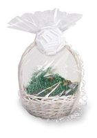 Club Pack of 12 Clear Christmas & Wedding Large Cellophane Gift Basket Bags 24"