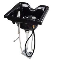 Stable Adjustable Shampoo Basin Black