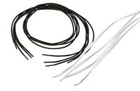 Elastic Shoe Laces, Black, Flat, 27 inch, Pack of 2 Pair
