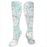 Unisex Fun Dress Socks - Colorful Funny Novelty Crazy Socks Girls Lovely Chinchillas, 15.7 Inches