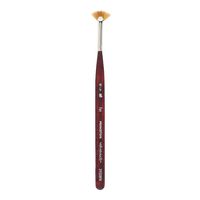 Princeton Velvetouch Artiste, Mixed-Media Brush for Acrylic, Watercolor & Oil, Series 3950 Mini Fan Luxury Synthetic, Size 20/0