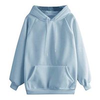 Women's Pullover Sweatshirt,Ladies Hoodies Casual Long Sleeve Solid Pockets Drawstring Outwear Tops Blouse Coat