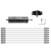 Morinoli Lint Remover for Dryer Vent Cleaner Kit Dryer Duct Cleaning Kit with Extension Rob Extends Up Flexible Nylon Rods Extend to 16ft Multi-Use Synthetic Brush Heads