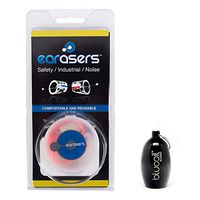 EARasers Safety Max Earplugs for Industrial Noise, Small Bundled with Blucoil Carrying Case for EARaser Ear Plugs (Black)