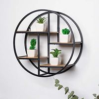 Xisheep Easter Day Home Décor ， Home Shelf Nordic Style Wrought Iron Storage Rack Ornaments Creative Wall Hanging Storage Housekeeping Organizers - Black
