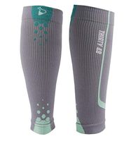 Thirty48 - "The Sock Geeks", Cp Series Calf/Shin Splint Guard Graduated Compression Sleeves-Sock; 1 Pair,Gray/Green ,Small