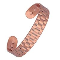 Linran Pure Copper Cuff Bracelet Magneto Therapy Arthritis Pain Relief Fashion Jewelry for Men