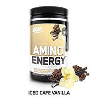 OPTIMUM NUTRITION ESSENTIAL AMINO ENERGY, Iced Vanilla Latte, Keto Friendly BCAAs, Preworkout and Essential Amino Acids with Green Tea and Green Coffee Extract, 30 Servings