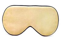 WILLBE Sleep Mask Eye Mask & Blindfold 100% Mulberry Silk with Elastic Strap and Black Back for Full Night's Sleep, Travel and Nap