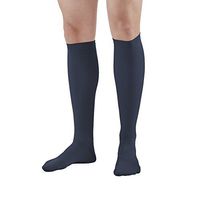 Ames Walker AW Style 100 Men's Dress 20 30mmHg Firm Knee High Socks Navy Medium