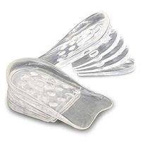 Dr. Foot Adjustable 5-Layer Height Increase Insoles, Silicone Heel Cushion Inserts for Men and Women, Gel Heel Lift Inserts for Leg Length Discrepancy