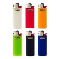 Country 6 Mini BIC Lighters Assorted Colors, Count