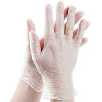 Disposable Vinyl Gloves - Powder Free, Clear, Latex Free and Allergy Free, Plastic, Work, Food Service, Cleaning, Size Large (Case of 50)