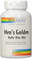 Solaray Men's Golden Multi-Vitamin Capsules, 90 Count