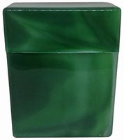 Green King Size Crush-Proof Plastic Flip Open Case Holds 25 Cigarettes