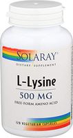Solaray, L Lysine Free Form, 120 Capsules